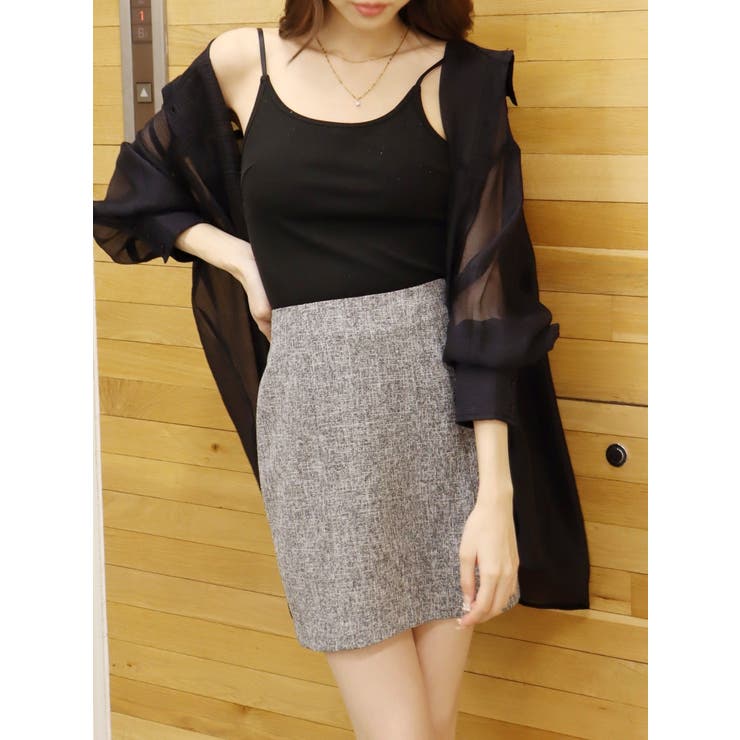 サマーツイードミニスカート【セットアップ着用可能】 | EVRIS | 詳細画像7 