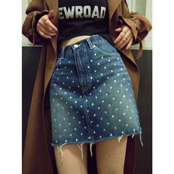 ラインストーンデニムスカート | EVRIS | 詳細画像29 