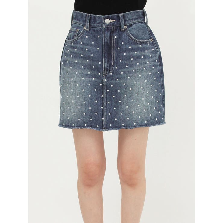ラインストーンデニムスカート | EVRIS | 詳細画像38 