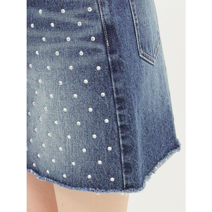 ラインストーンデニムスカート | EVRIS | 詳細画像43 