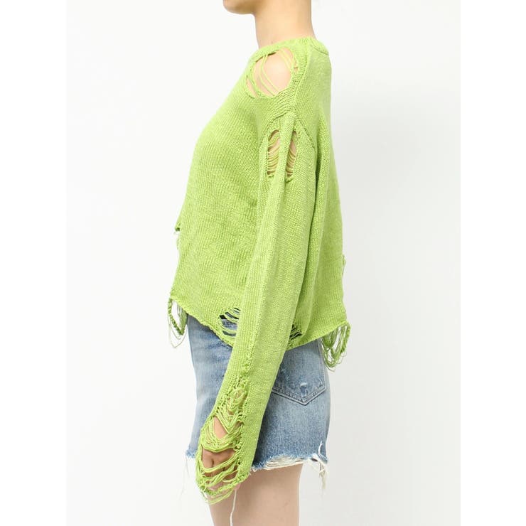 ハイダメージニットトップス | EVRIS | 詳細画像27 