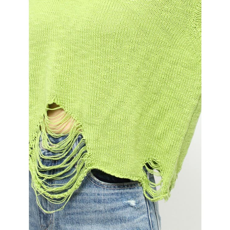 ハイダメージニットトップス | EVRIS | 詳細画像31 