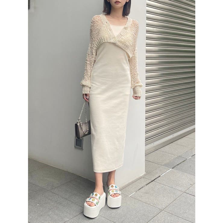 スカシショートカーディガン | EVRIS | 詳細画像2 