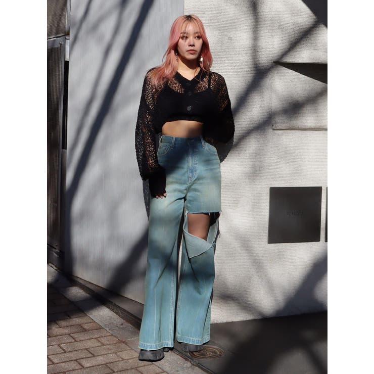 スカシショートカーディガン | EVRIS | 詳細画像23 