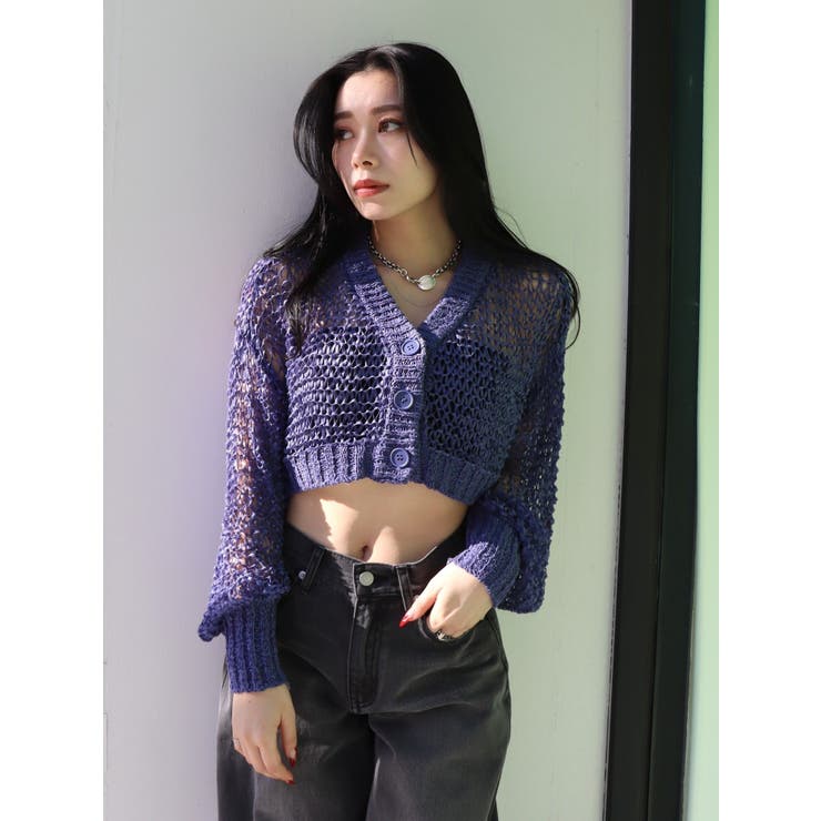 スカシショートカーディガン | EVRIS | 詳細画像28 