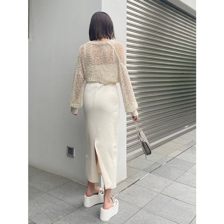 スカシショートカーディガン | EVRIS | 詳細画像6 