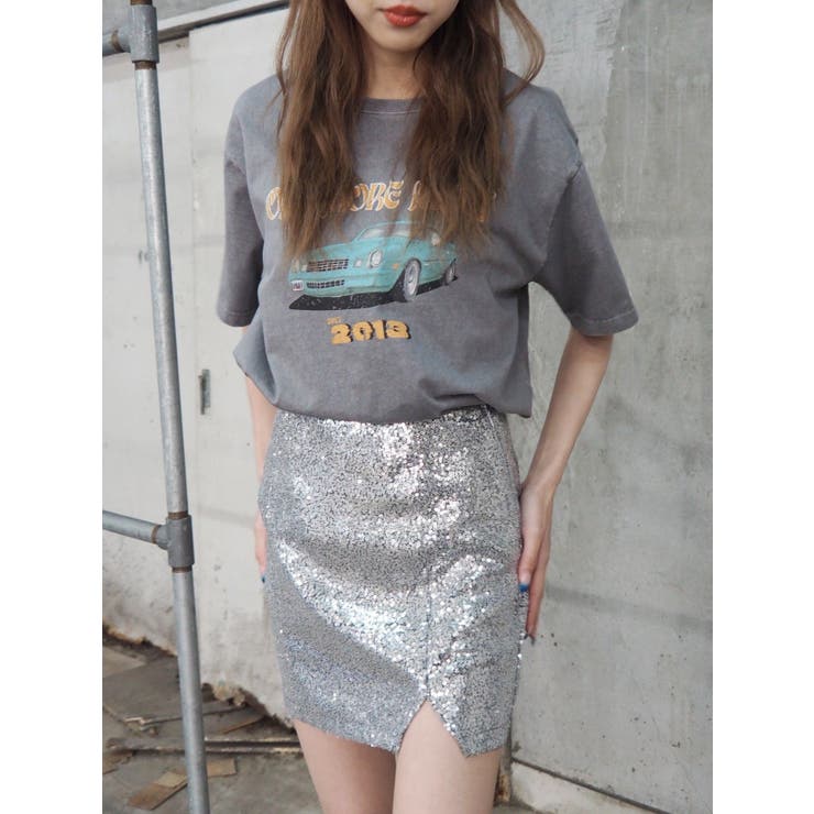 CARグラフィックBIG Tシャツ[品番：MKSW0057699]｜EVRIS（エブリス）の 