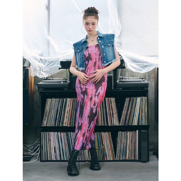 ベアトップシアーロングワンピース | EVRIS | 詳細画像8 