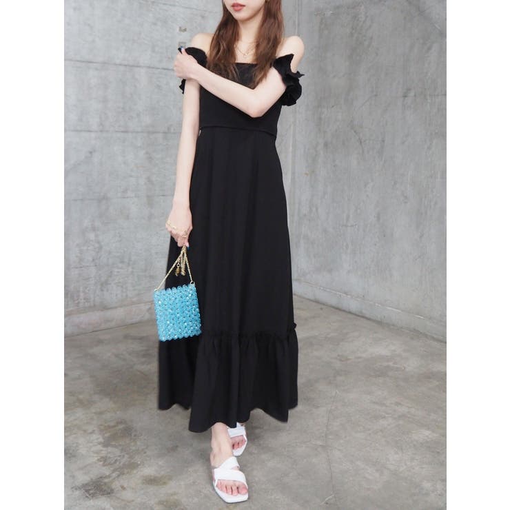 シビラ　新品　変形 3way フリル カシュクール ロング ワンピース シビラ 新品 変形 3way フリル カシュクール ロング ワンピース