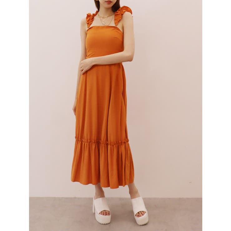 シビラ　新品　変形 3way フリル カシュクール ロング ワンピース シビラ 新品 変形 3way フリル カシュクール ロング ワンピース