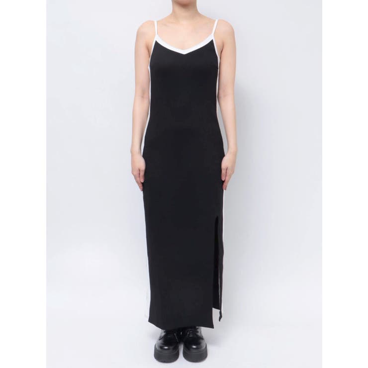 【みちょぱコラボ】バイカラーリブロングワンピース | EVRIS | 詳細画像17 