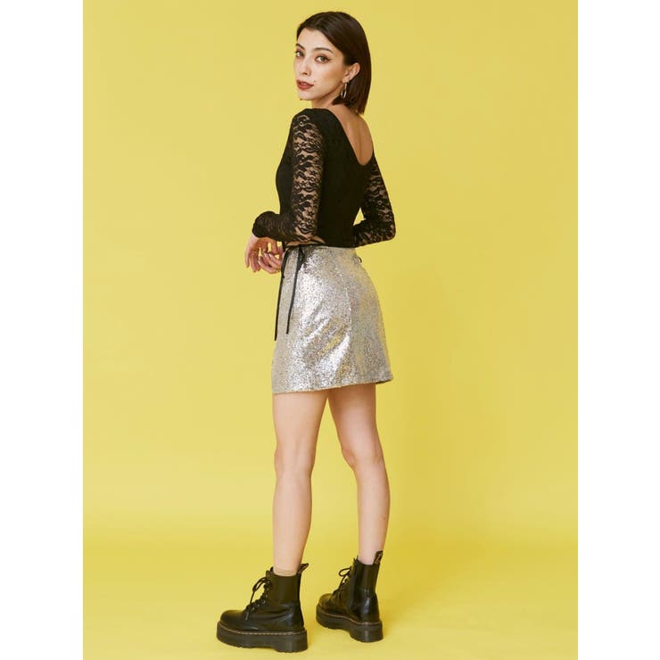 スパンコールミニスカート | EVRIS | 詳細画像6 