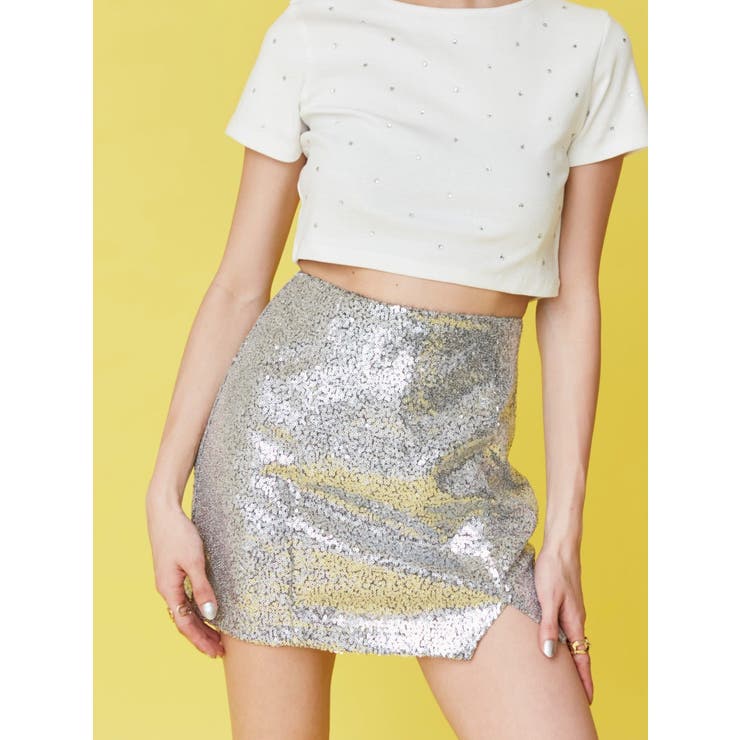 スパンコールミニスカート | EVRIS | 詳細画像7 