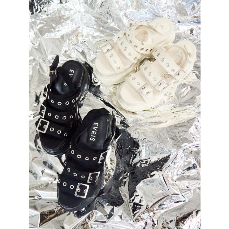 厚底】バックルデザインスポーツサンダル[品番：MKSW0057213