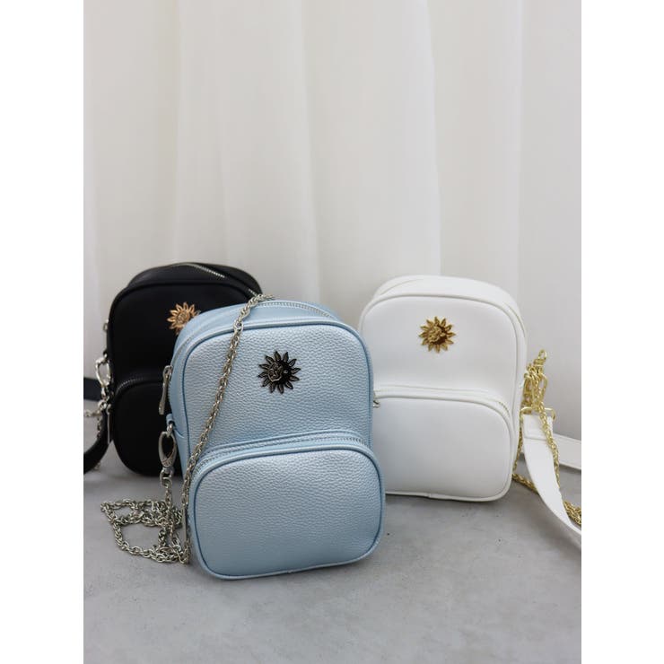ダブルチェーンショルダーバッグ ダブルチェーンショルダーBAG[品番：MKSW0058536]｜EVRIS