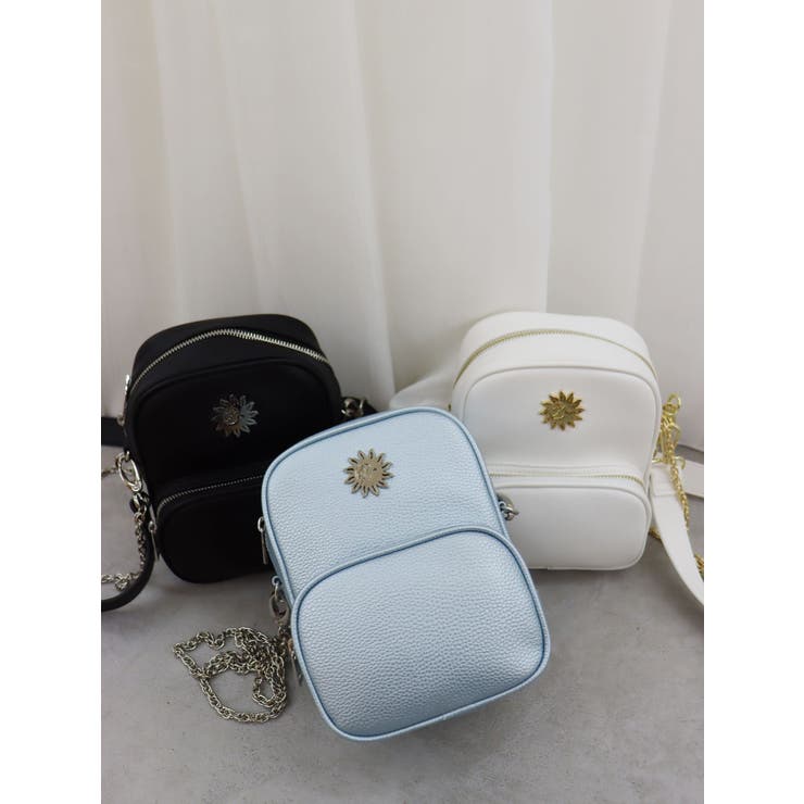 ダブルチェーンショルダーBAG[品番：MKSW0058536]｜EVRIS