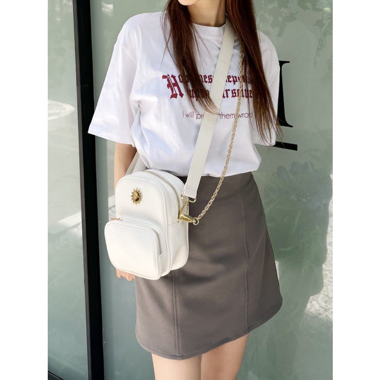 ダブルチェーンショルダーBAG[品番：MKSW0058536]｜EVRIS