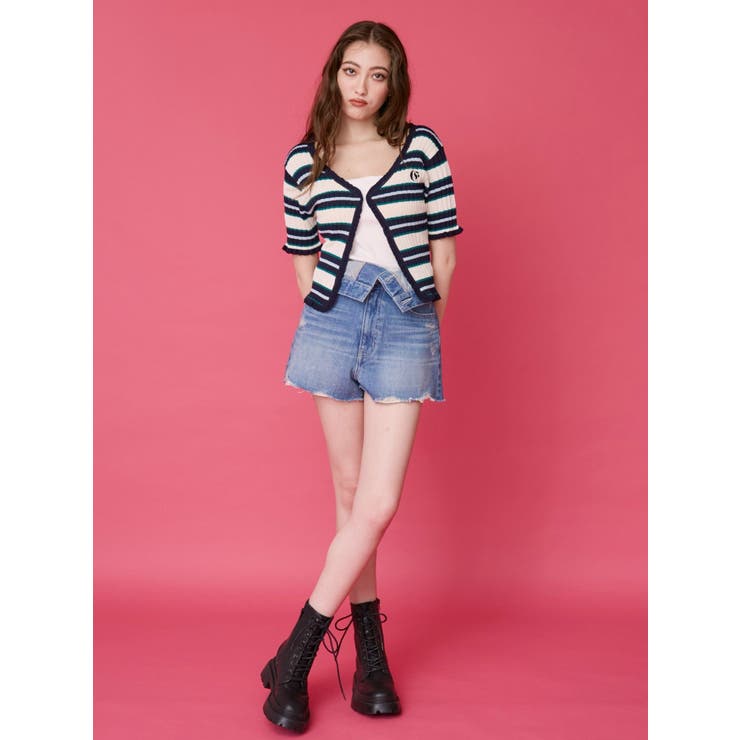 ウエストフラップデニムショートパンツ | EVRIS | 詳細画像17 