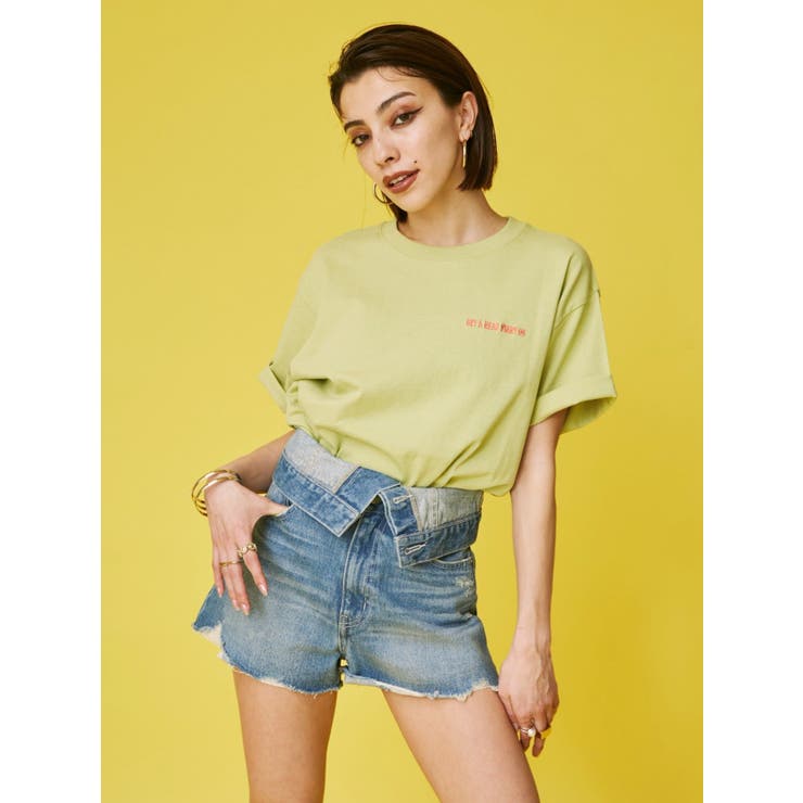 ウエストフラップデニムショートパンツ | EVRIS | 詳細画像3 