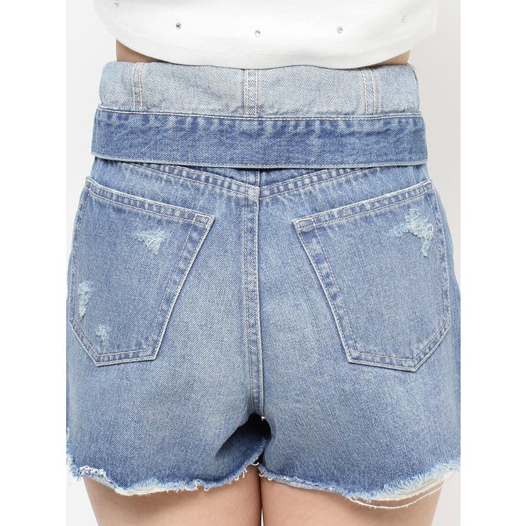 ウエストフラップデニムショートパンツ | EVRIS | 詳細画像41 