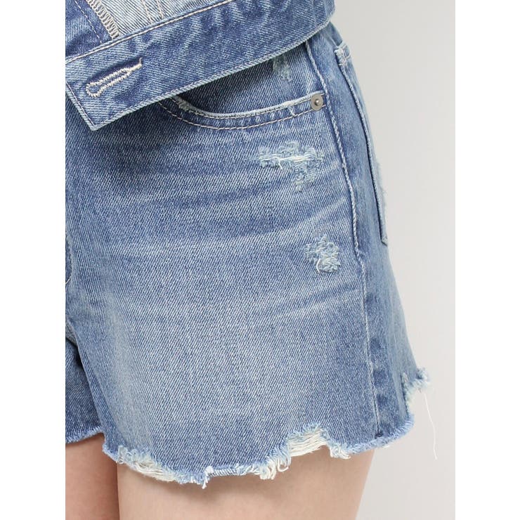 ウエストフラップデニムショートパンツ | EVRIS | 詳細画像43 