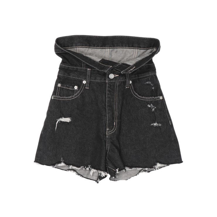 ウエストフラップデニムショートパンツ | EVRIS | 詳細画像48 