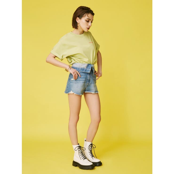 ウエストフラップデニムショートパンツ | EVRIS | 詳細画像6 