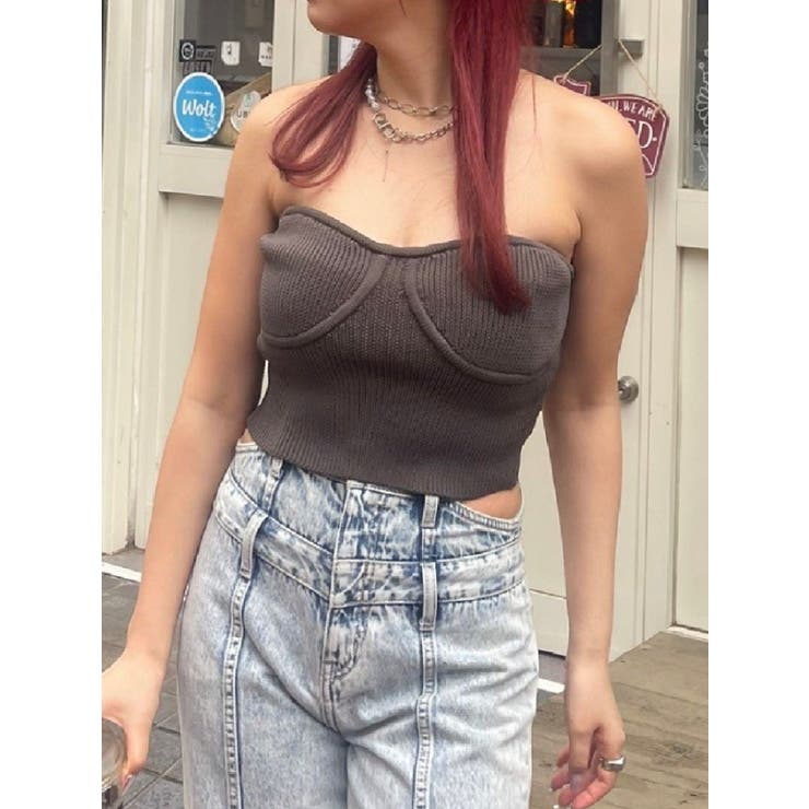 ニットビスチェ[品番：MKSW0057987]｜EVRIS（エブリス）のレディース