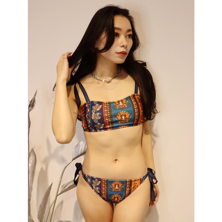 ネイビー | ORIGINAL PATTERN Swimwear | EVRIS