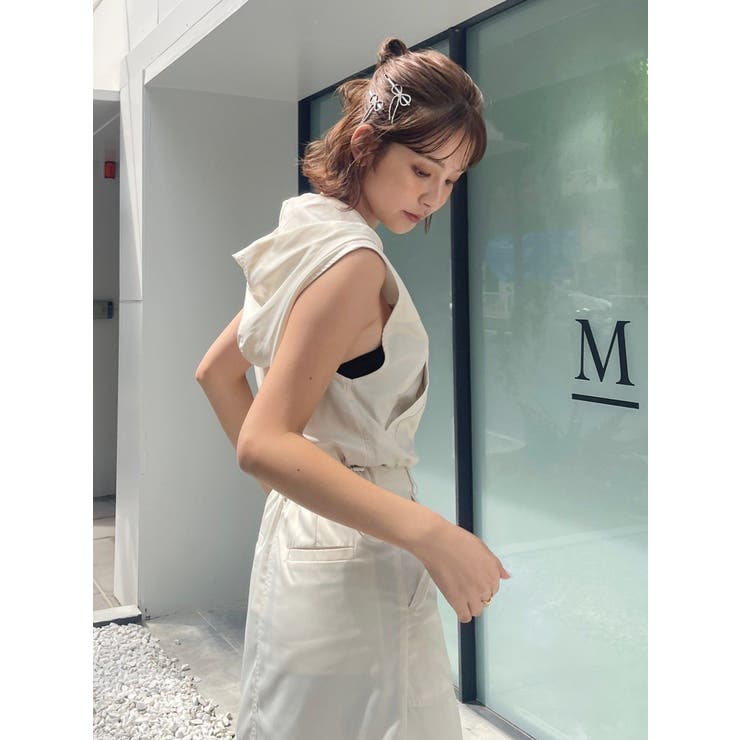 フードドロストショートベスト【セットアップ着用可能】 | EVRIS | 詳細画像11 