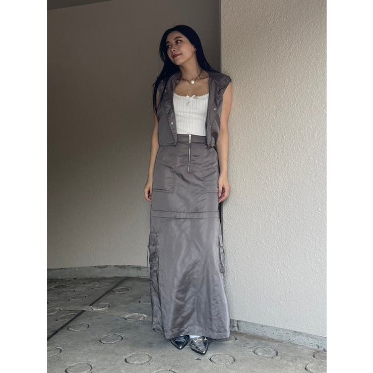 フードドロストショートベスト【セットアップ着用可能】 | EVRIS | 詳細画像23 