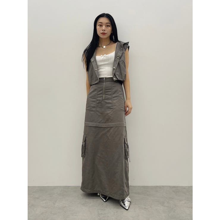 フードドロストショートベスト【セットアップ着用可能】 | EVRIS | 詳細画像25 