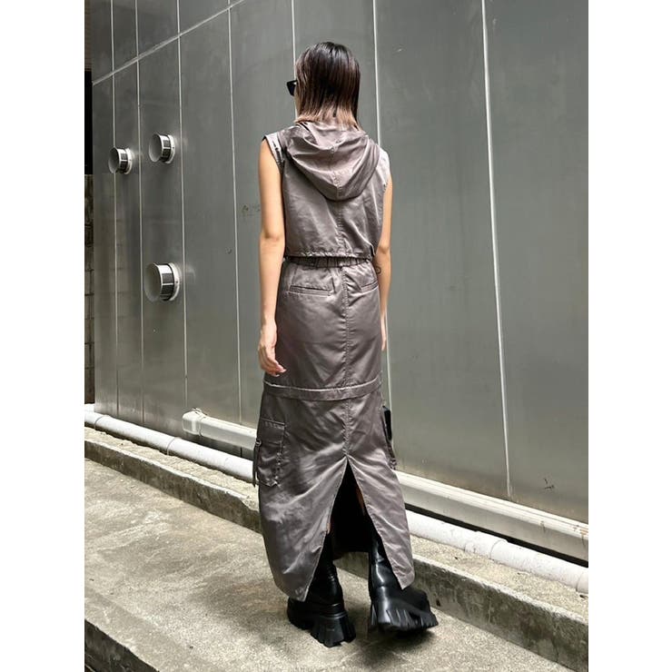 フードドロストショートベスト【セットアップ着用可能】 | EVRIS | 詳細画像28 