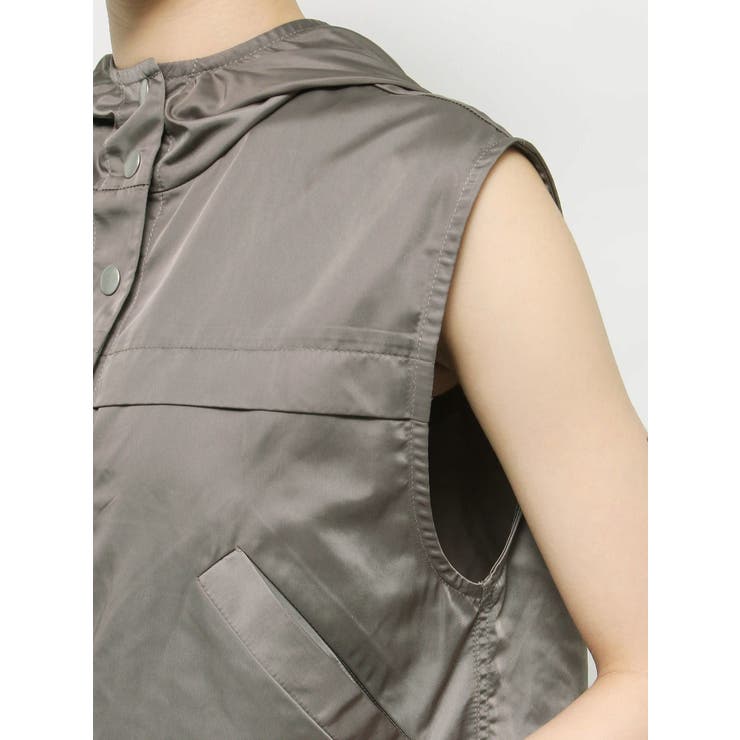 フードドロストショートベスト【セットアップ着用可能】 | EVRIS | 詳細画像39 