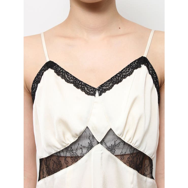 レースドッキングサテンミニワンピース | EVRIS | 詳細画像25 