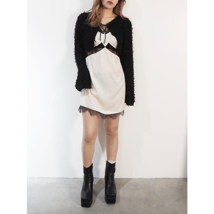 REDYAZEL｜チュールレースミニワンピース | Rakuten Fashion