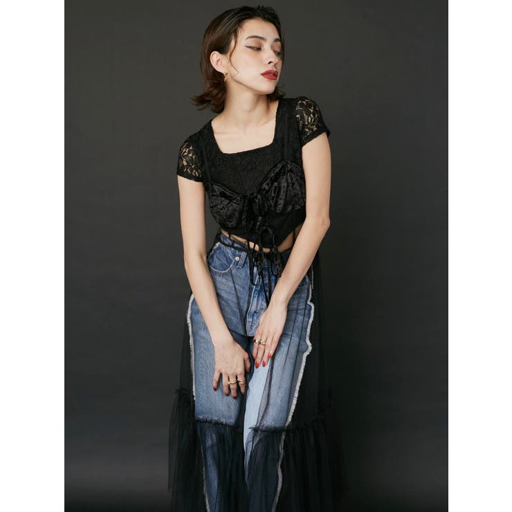 チュールキャミワンピース | EVRIS | 詳細画像2 