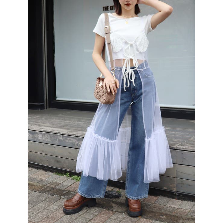 チュールキャミワンピース | EVRIS | 詳細画像24 