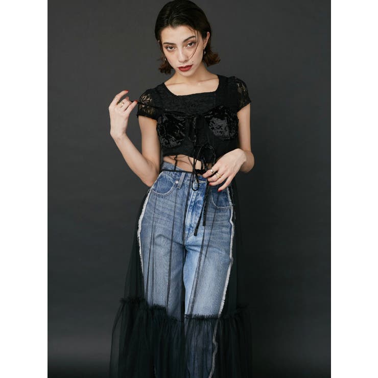 チュールキャミワンピース | EVRIS | 詳細画像3 