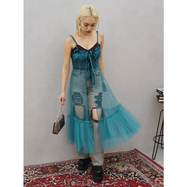 チュールキャミワンピース | EVRIS | 詳細画像32 