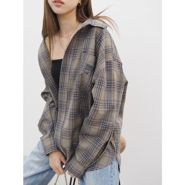 ワンポイントオーバーシャツ[品番：MKSW0060043]｜EVRIS