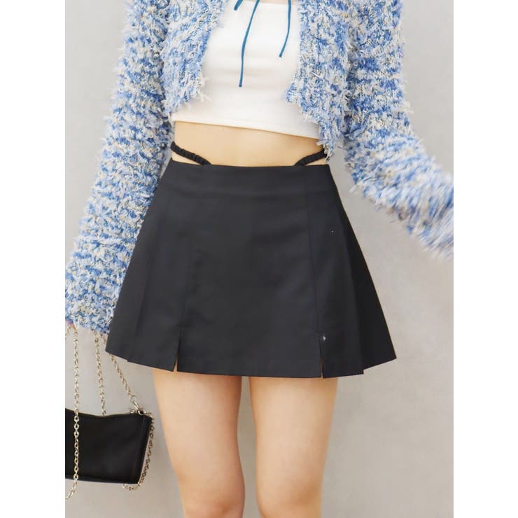 オープンウエストプリーツミニスカート | EVRIS | 詳細画像10 