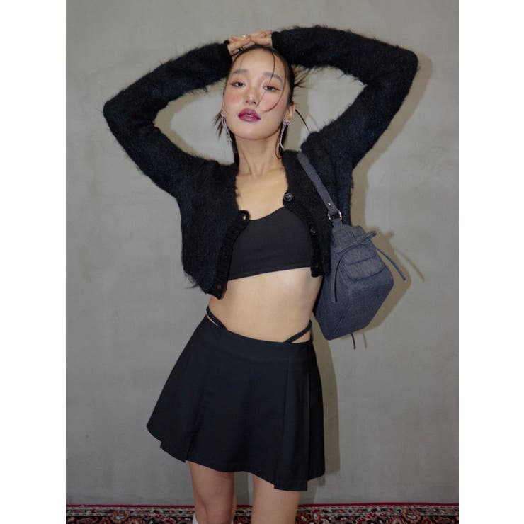 オープンウエストプリーツミニスカート | EVRIS | 詳細画像42 