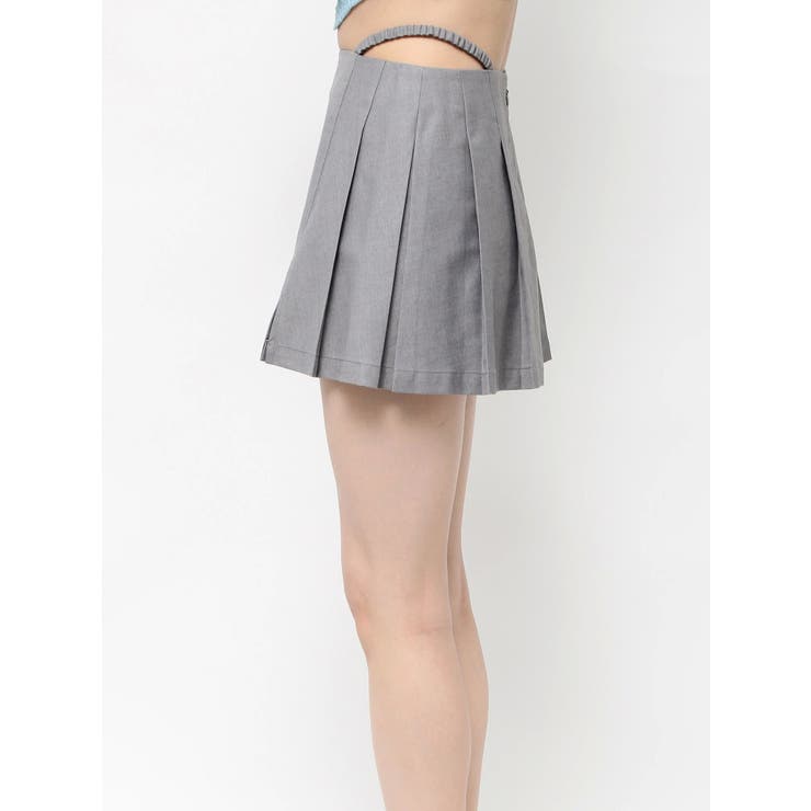 オープンウエストプリーツミニスカート | EVRIS | 詳細画像48 