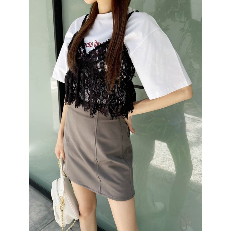 【関税込み】The Garment ブラウン Pisa ミニスカート ハイウエストミニスカート[品番：MKSW0059386]｜EVRIS（エブリス