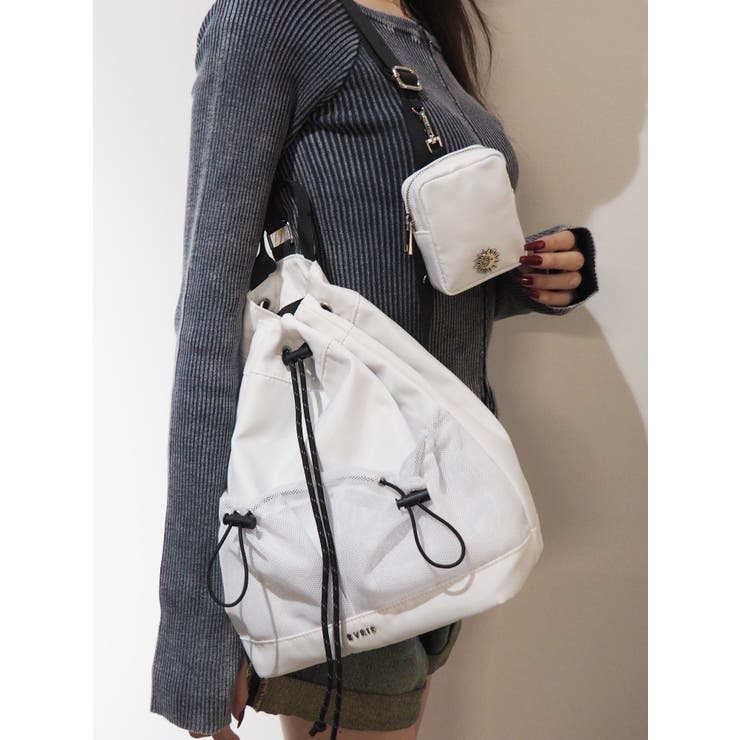 EVRIS エブリス　ショルダーバッグ ポーチ付 ナイロンショルダーBAG[品番：MKSW0058170]｜EVRIS