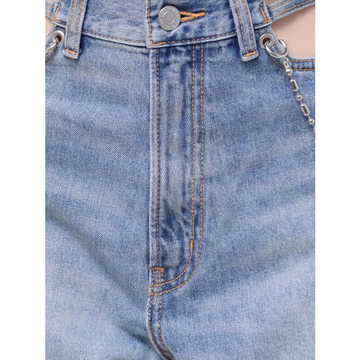 ウエストチェーンワイドデニムパンツ[品番：MKSW0060054]｜EVRIS