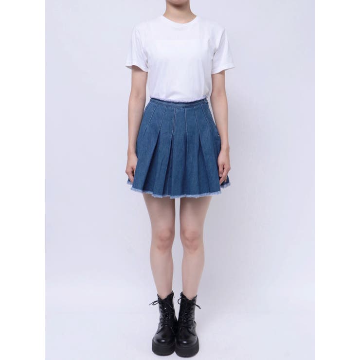 プリーツデニムミニスカート | EVRIS | 詳細画像29 
