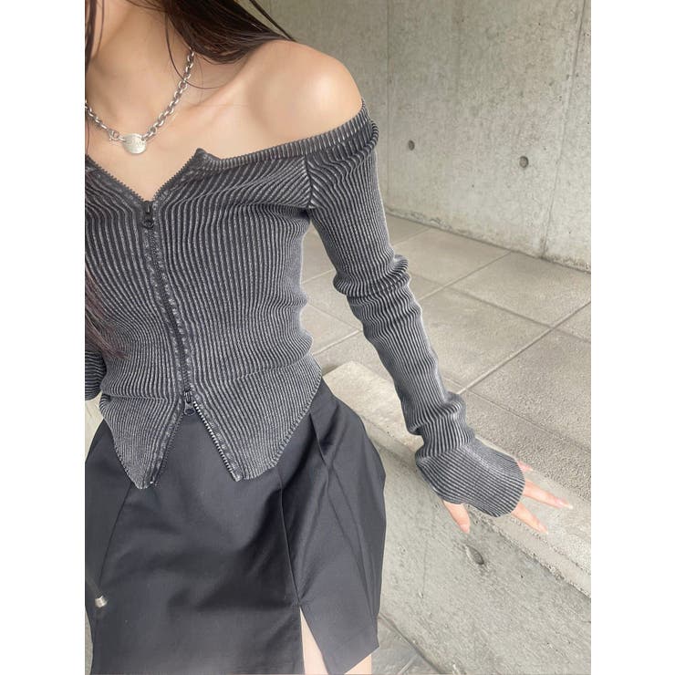 juemi ピグメントオフショルトップス JUEMI - 【JUEMI】ピグメントオフショルスウェットの通販 by sunnyday