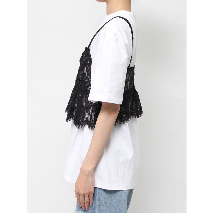 WEB限定】レースビスチェSETTシャツ[品番：MKSW0059395]｜EVRIS